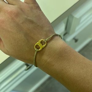Tory Burch “embrace ambition” string charm bracelet